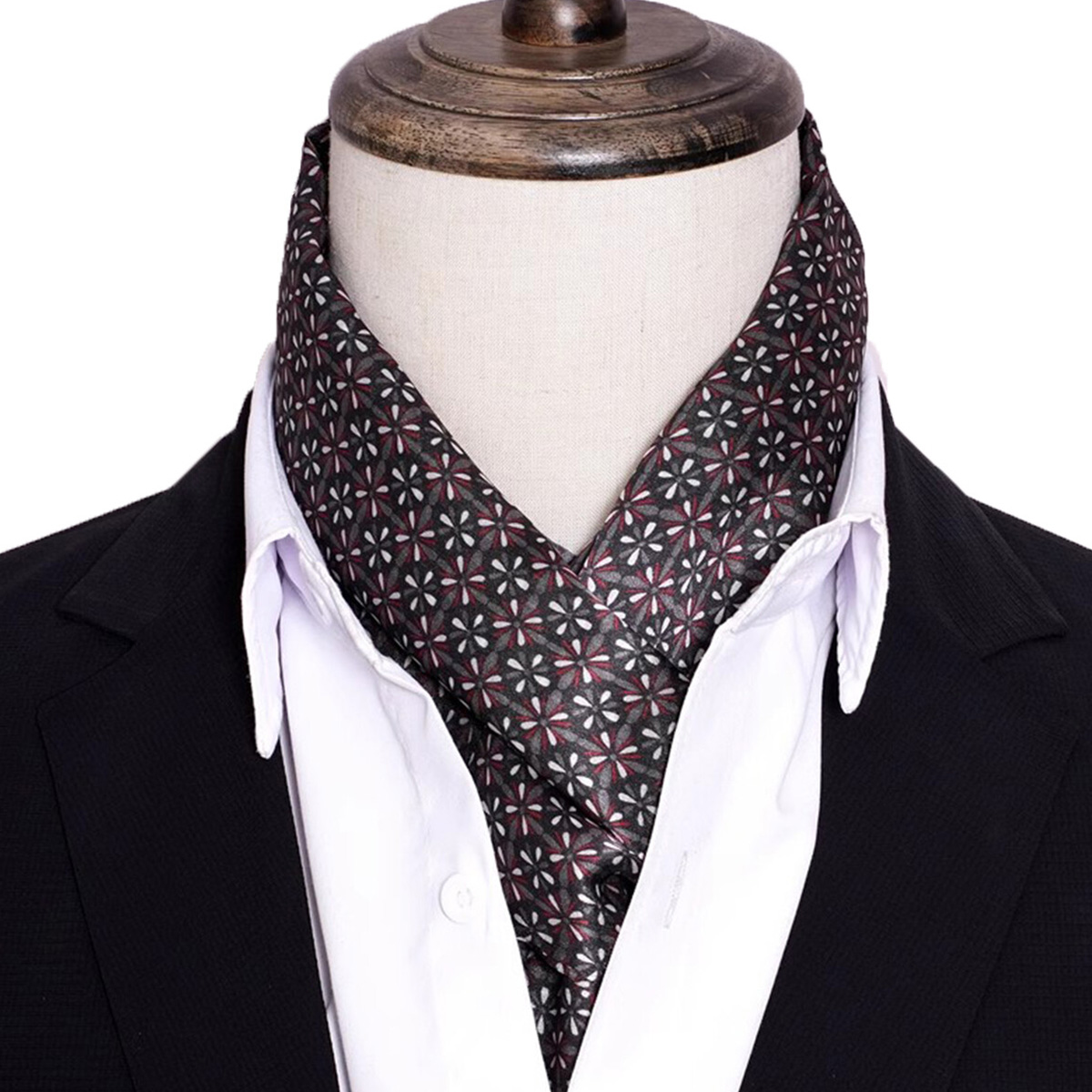 Travel Accessories Men - Yeni Erkek Şeritli İpek Eşarp Sıcak