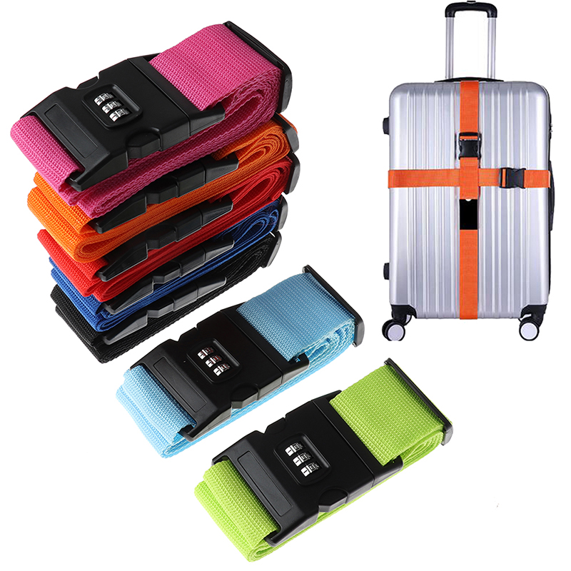 Travel Accessories Luggage Straps - 2M gökkuşağı şifreli kilit ambalaj bagaj
