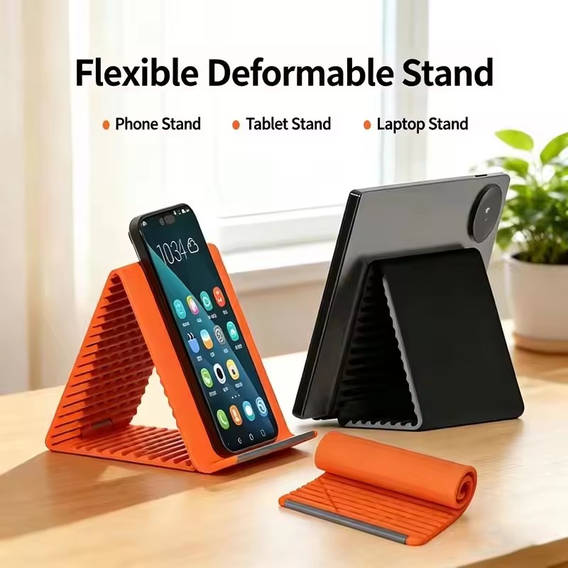 Travel Accessories Gadget - Tembel Taşınabilir Telefon Standı Silikon Masaüstü