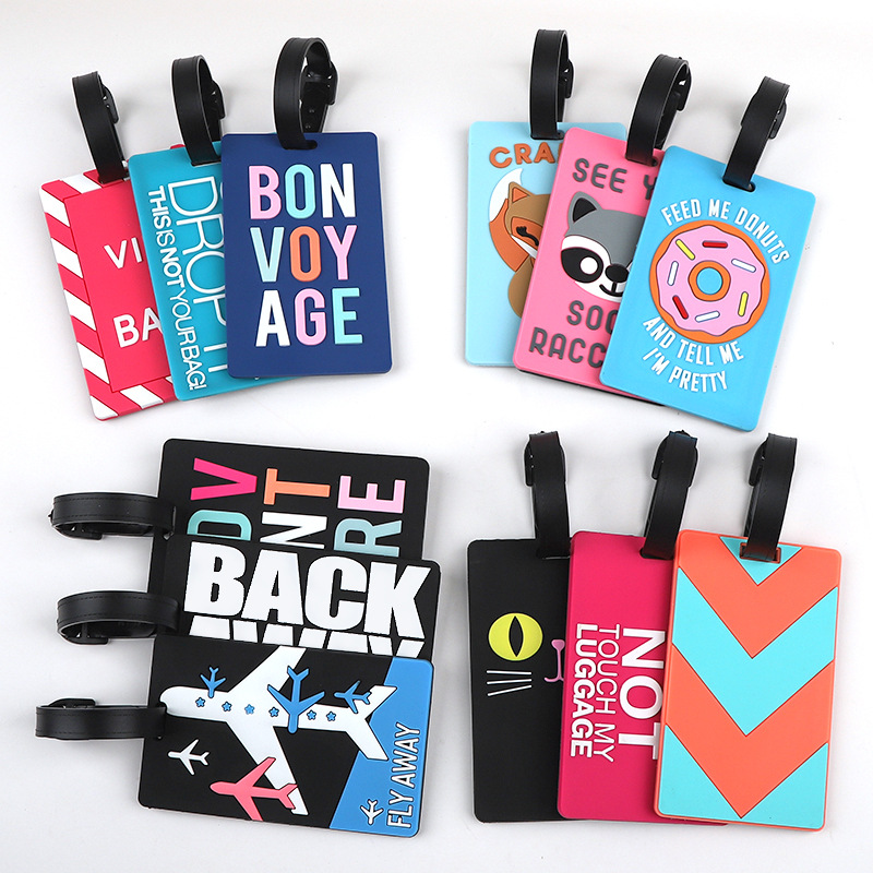 It Travel Accessories - 1 adet Karikatür Hayvan PVC Bagaj