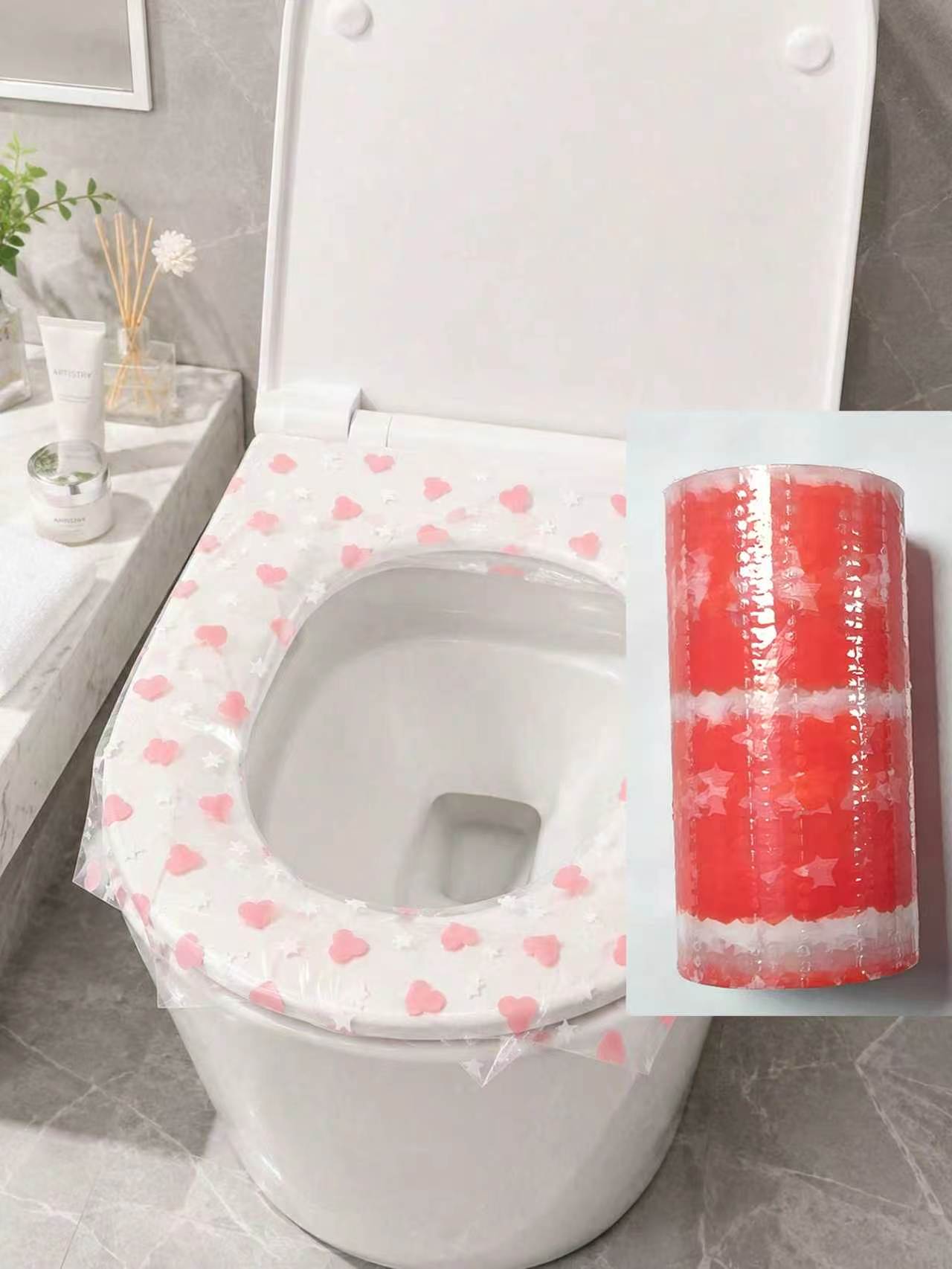 Travel Accessories Gadget - 133 adet/rulo tek kullanımlık klozet kapağı,