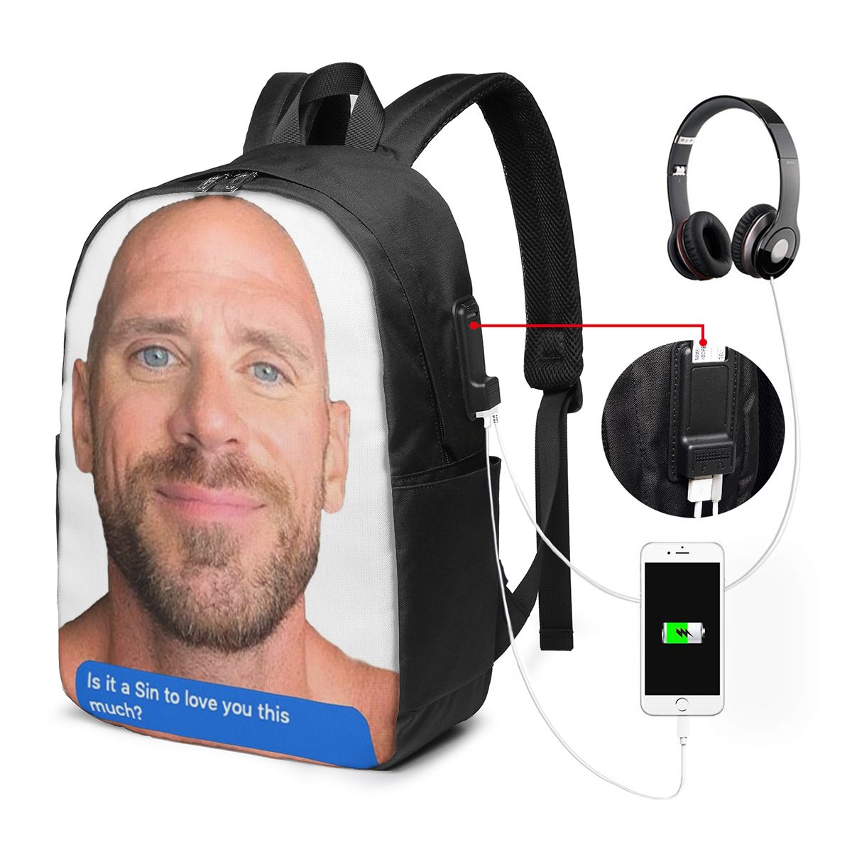 Johnny Sins Flirty Text Bubble - Travel Accessories Men incelemesi ve fiyatı