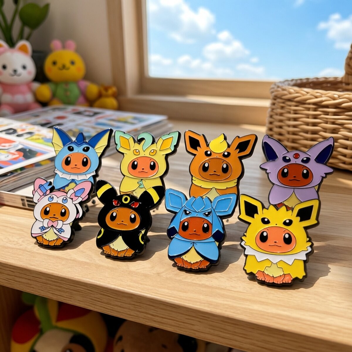 Kawaii Pokemon Anime Eevee Cos - Travel Accessories For Japan incelemesi ve fiyatı