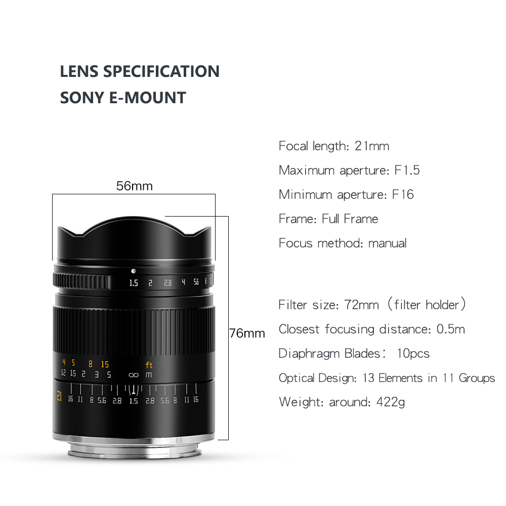 TTArtisan 21mm F1.5 tam çerçev - Travel Accessories Inc incelemesi ve fiyatı